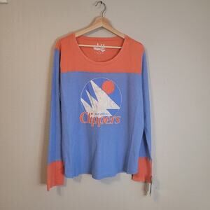 NWT San Diego Clippers Touch by Alyssa Milano Long Shirt Womens 2X‎